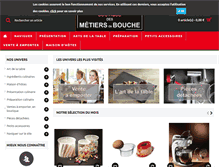 Tablet Screenshot of boutiquedesmetiersdebouche.com
